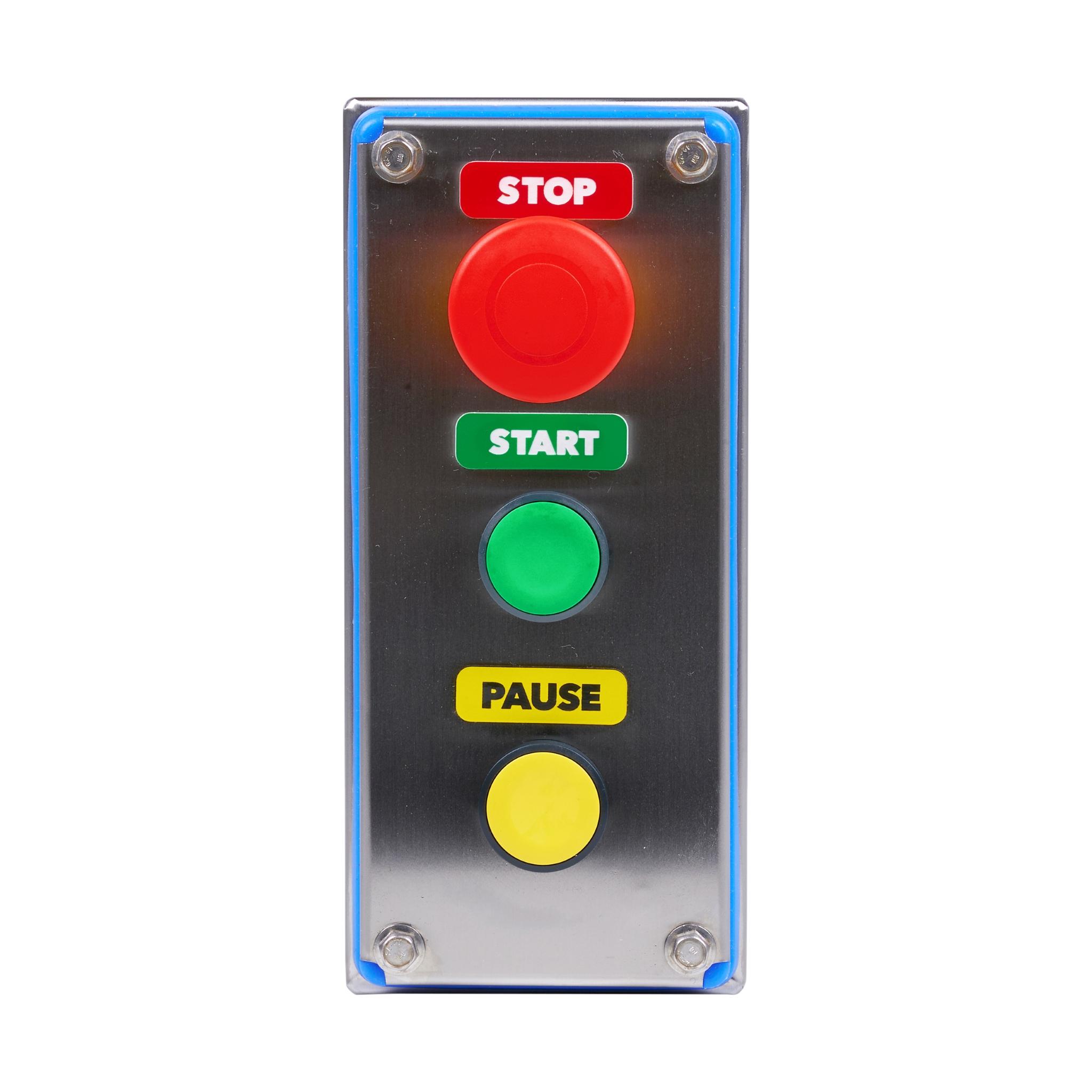 front of push button station